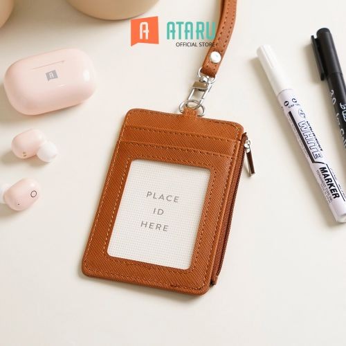 

ATARU HOLDER ID CARD DENGAN RESLETING - COKELAT