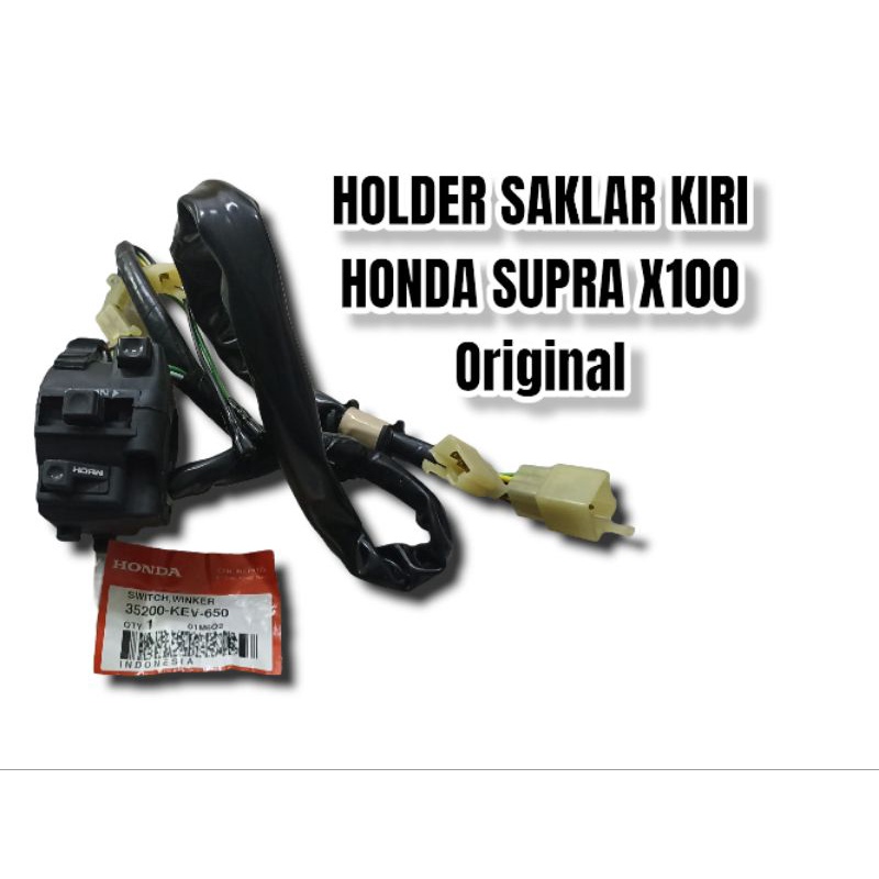 HOLDER SAKLAR KIRI HONDA SUPRA X 100 OLD ORIGINAL AHM NOS