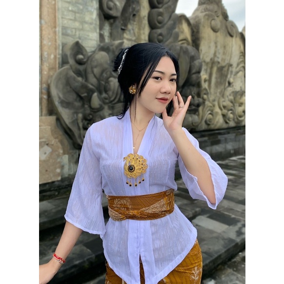 Jual Kebaya Jadi Bahan Saten Silk Kby Uragiri Shopee Indonesia