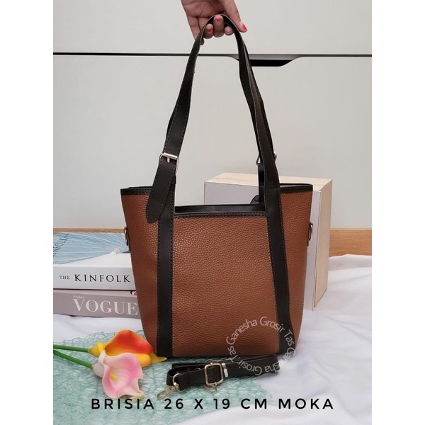 Brisia Totebag Wanita Pakai Resleting