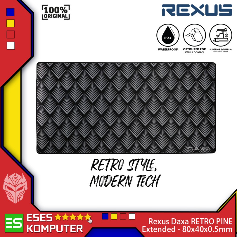 Mousepad Rexus Daxa RETRO PINE | XL 80x40x0.5cm | Mouse Pad Gaming