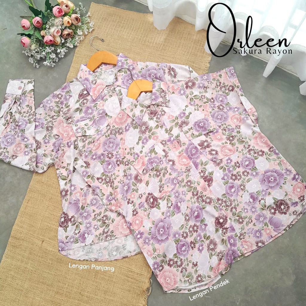 CallieTamami - A 6484 Orleen Sakura Rayon ( Penempatan Motif Random )