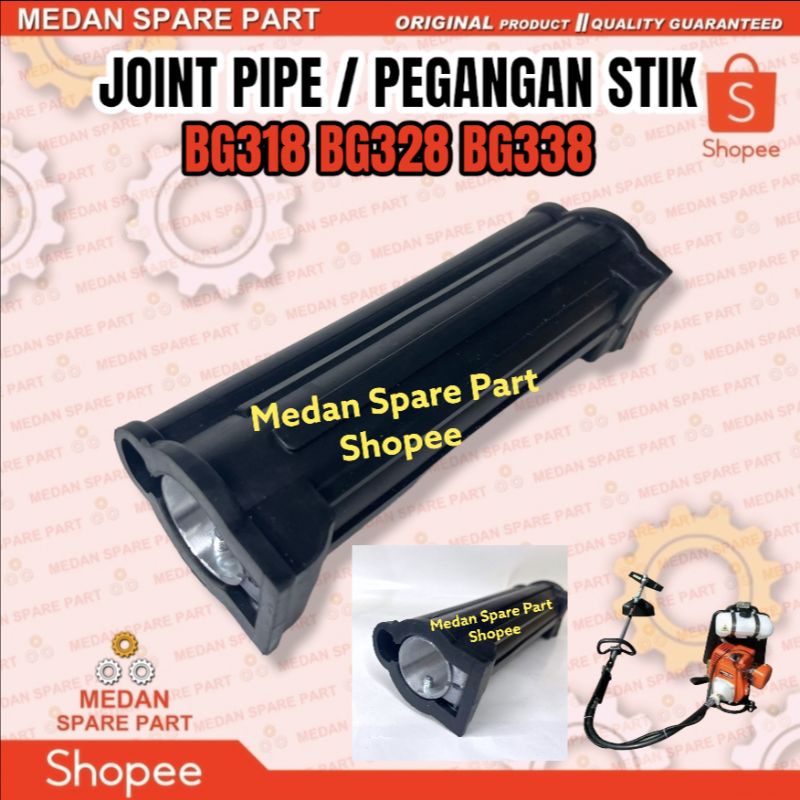 Joint Pipe Pipa Sambungan Stik Karet Pegangan As Stik Stick Mesin Rumput Joint Pipe 318 328 338