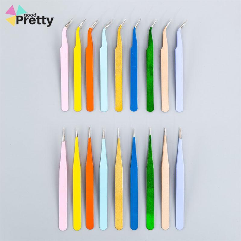 Pinset Lengkung Gundam Stiker Scrapbook Tools Warna Pastel Lucu Tweezer Sticker Pinset - PD