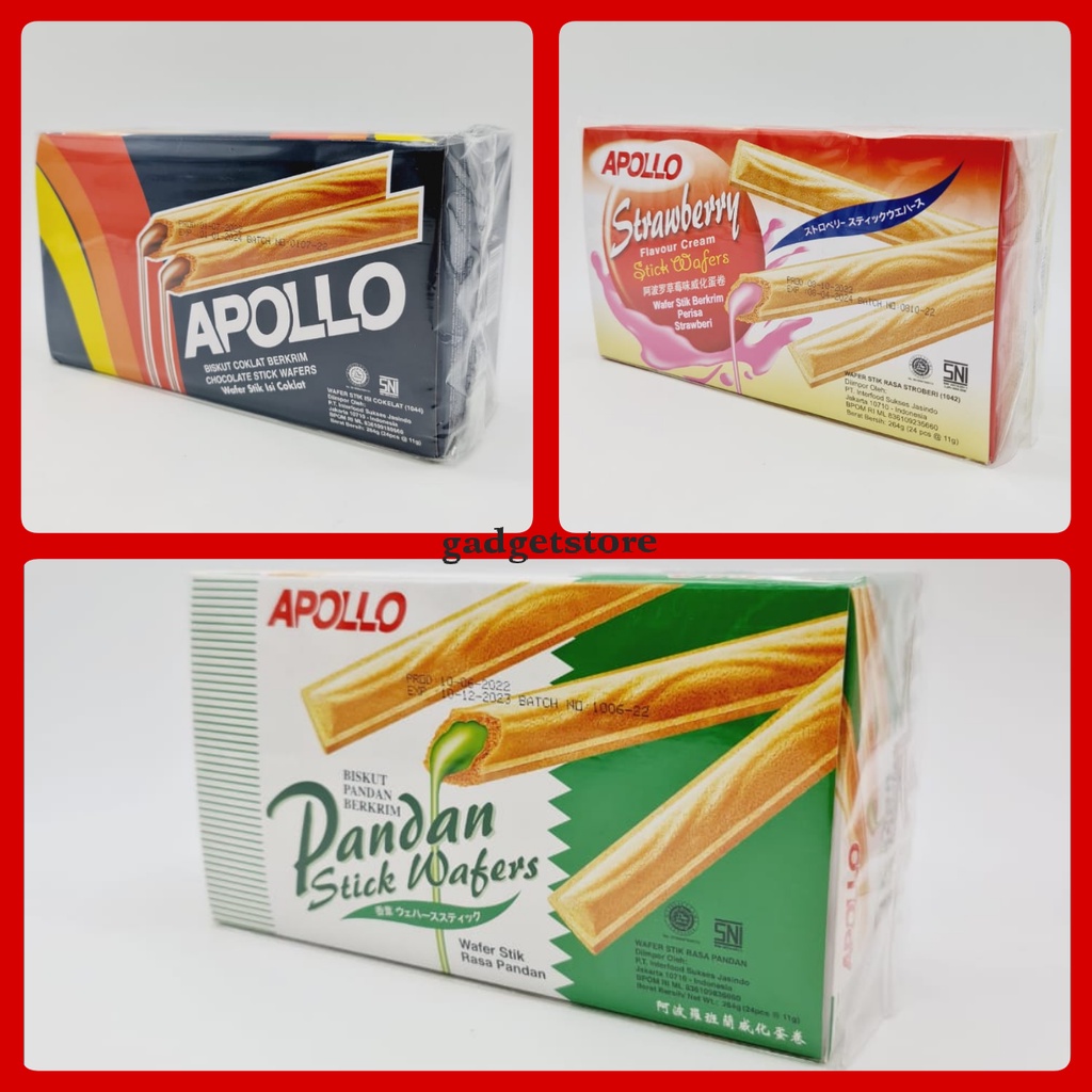 

Apollo Wafer Stik 264gr isi 24pcs