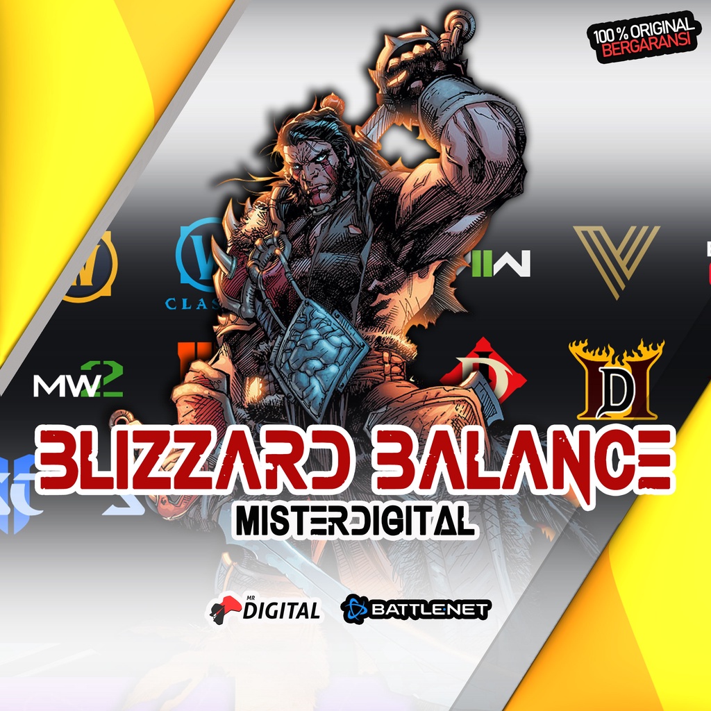 BLIZZARD GAME BATTLE.NET BALANCE - PC GAME ORIGINAL BERGARANSI