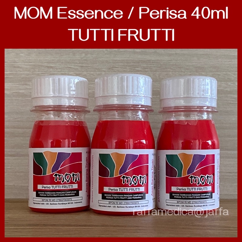 

READYYY PRODUK Perisa / Essence “MOM” 40ML rasa TUTTI FRUTTI