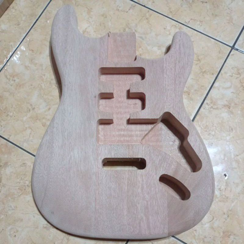 Body Gitar Printing CNC Model Stratocaster Unfinised