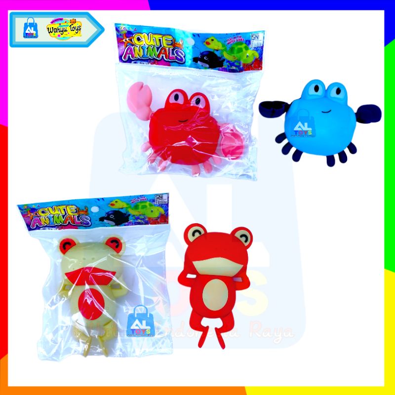 MAINAN ANAK SA'AT MANDI KURA-KURA PUTAR BERENANG ANIMAL SERIS TURTLE WATER TOYS