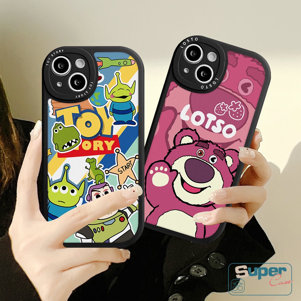 Kartun Lucu Toy Story Strawberry Bear Soft Case Samsung A13 A04 A50 A50s A03 A23 A04s A12 A22 A53 A03s A52 A52s A73 A32 A21s A30s A33 A20s A02s A31 A10s A20 M23 A72 A71 A51 A11