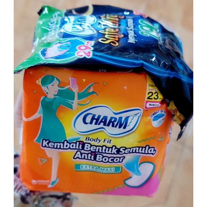Charm Extra Maxi day 8 pads / Charm Safe Night 10 pads