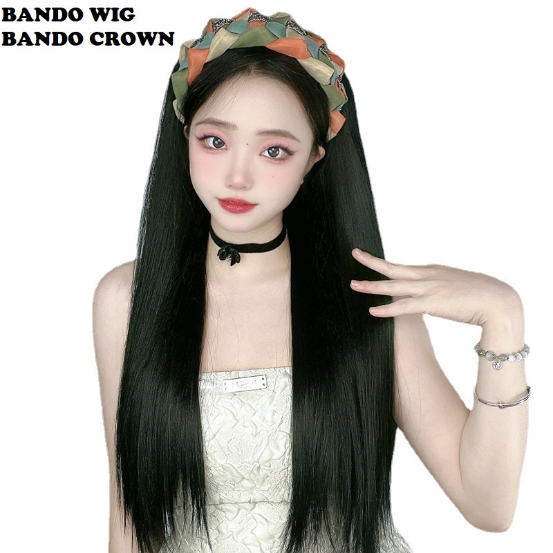 Wig Bando Cantik Simple Wanita Korean Version Model Panjang dan Sebahu (VHJKT)