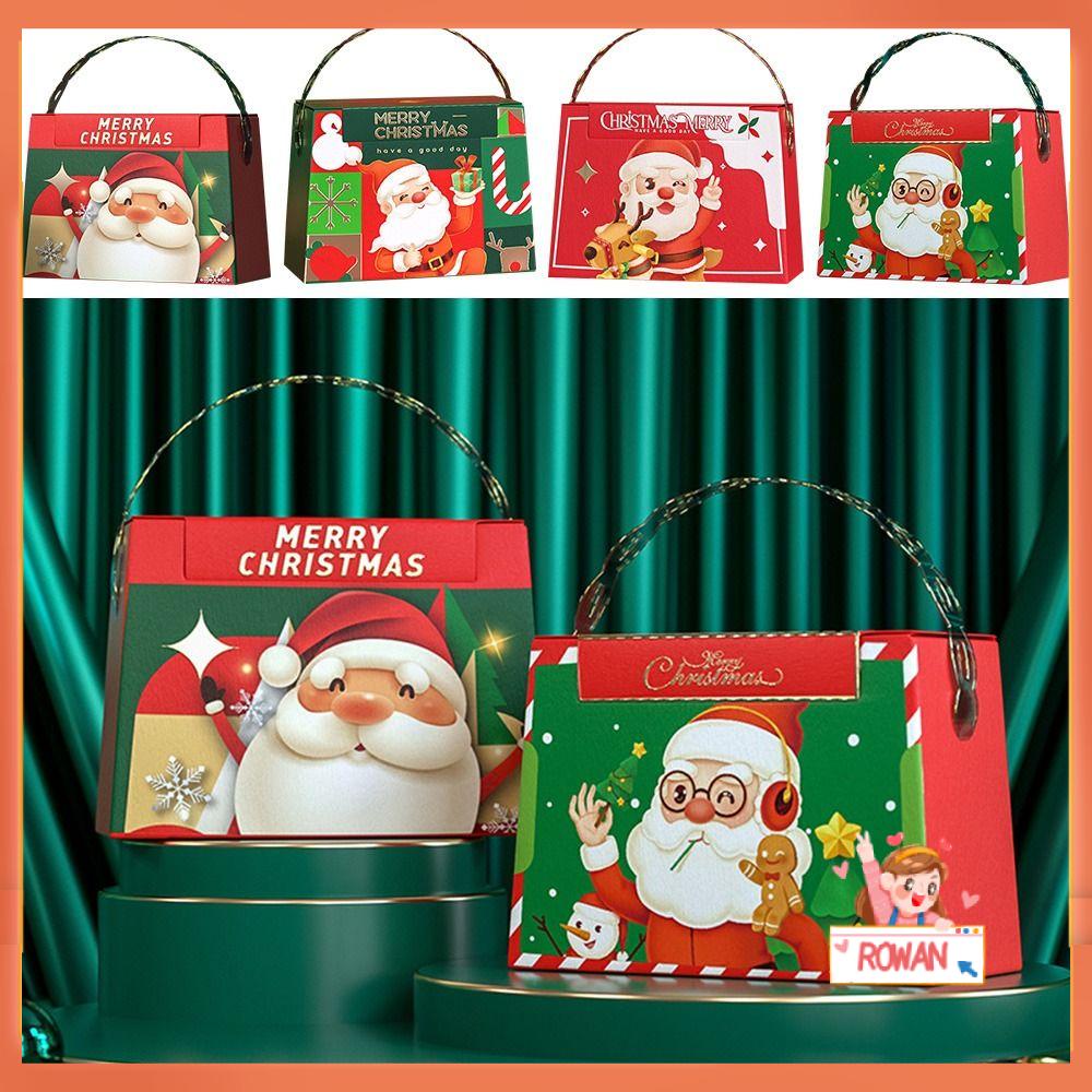 R-flower 4PCS Christmas Gift Box Baru Happy New Year Party Dressing Candy Box