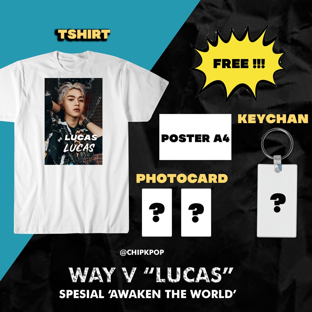 Jual Lucas Way V I Nct I Kaos Kpop Murah I Lucas Photocard I Baju