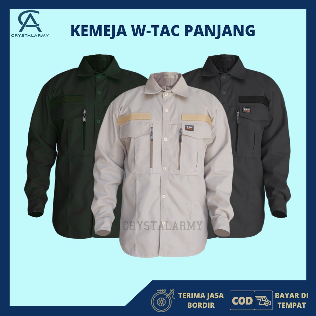 Kemeja Tactical W-Tac Tangan Panjang BEST SELLER