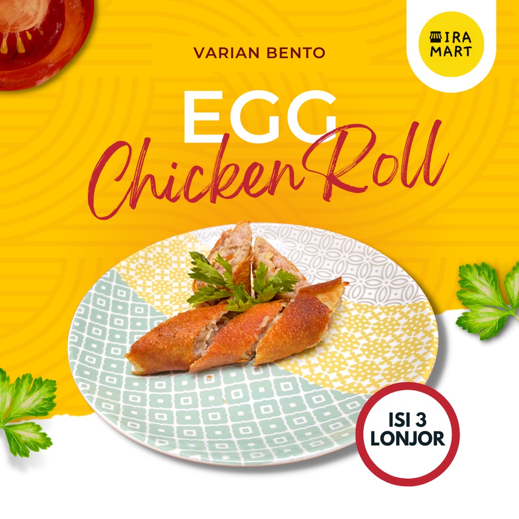 

Egg Chicken Roll | Bento Frozen Food | Olahan Ayam Beku Halal | Ira Mart
