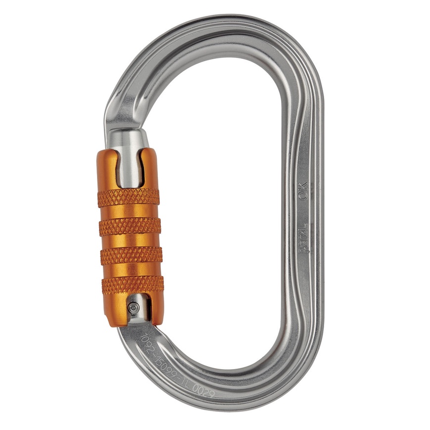 Carabiner Petzl Ok Triact Lock Connector Petzl Ok Alloy not beal