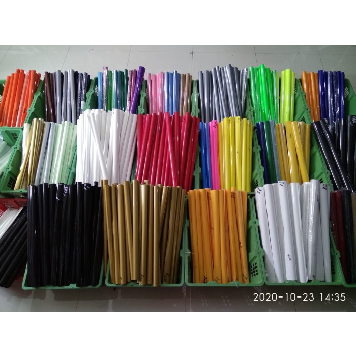 TERBARU SALE - Polyflex Pvc Korea Poliflex Foil Polyflock Bludru Flock Glow - 02 White