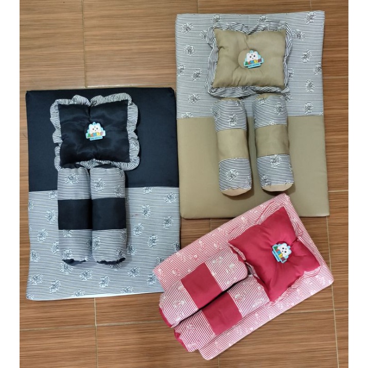 kasur matras bayi set bantal peyang bayi dan 2 guling / kasur bayi alas tidur