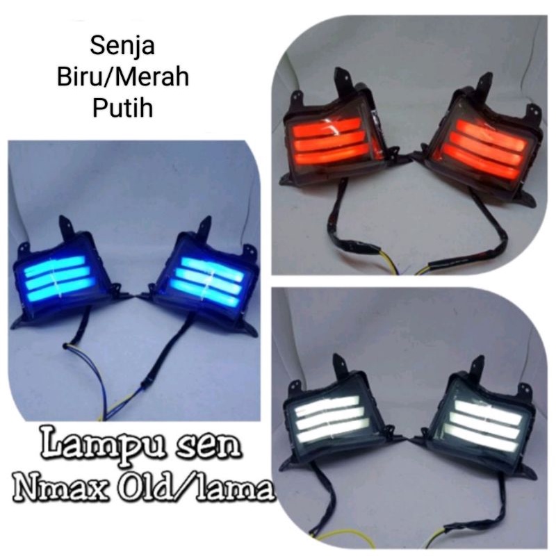 lampu sen depan nmax old led sen kuning led senja biru senja merah senja putih