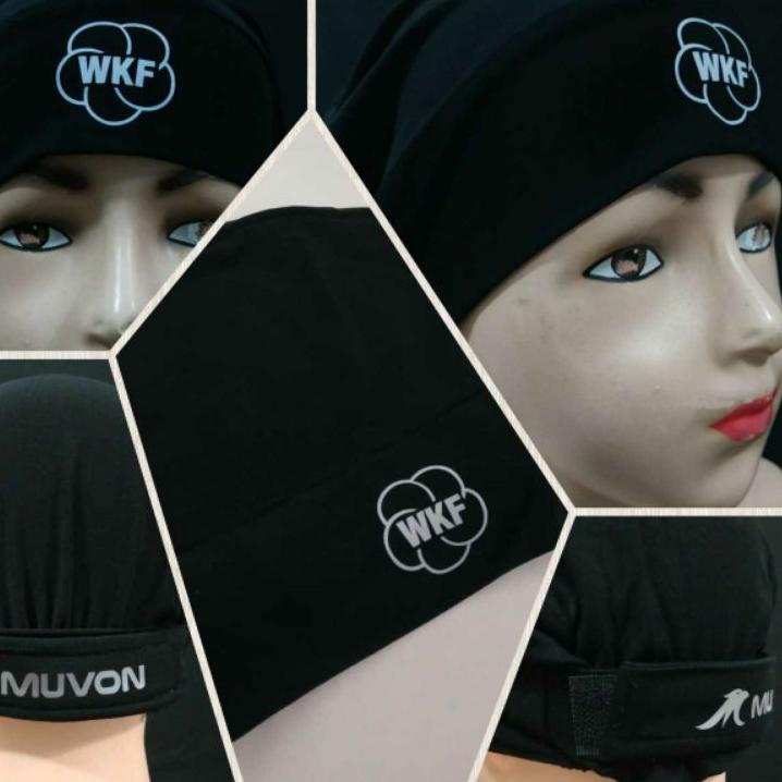 Terlaris (MVN/SKD/ZYD) Hijab Karate WKF//Kain Kepala Atlet