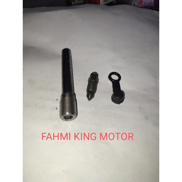 BAUT KALIPER SINGLE PISTON PALA BABI PLUS BAUT NEPEL STELAN ANGIN DAN KARET PENUTUP NYA FOR RXKING R