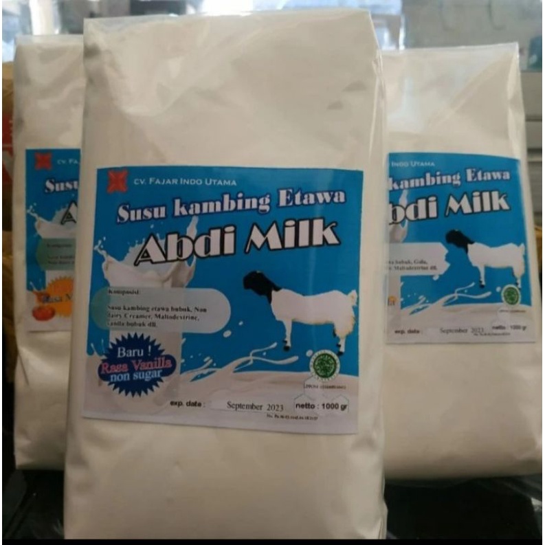 Vanilla Non Sugar Susu Bubuk Kambing Etawa