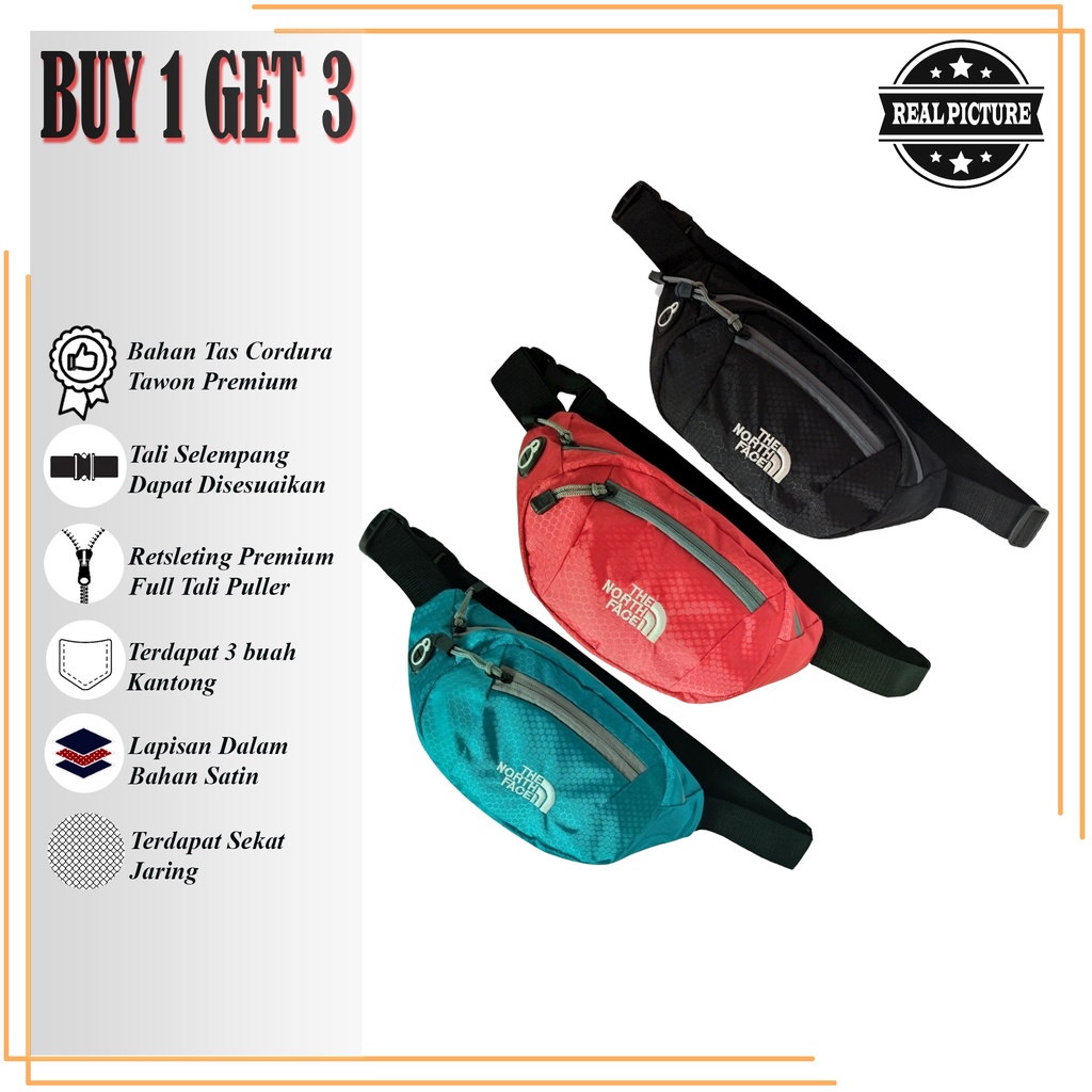 Tas Waist Bag Slempang Slingbag Buy 1 Get 3 Waistbag Tas Selempang Distro Buy 1 Get Free