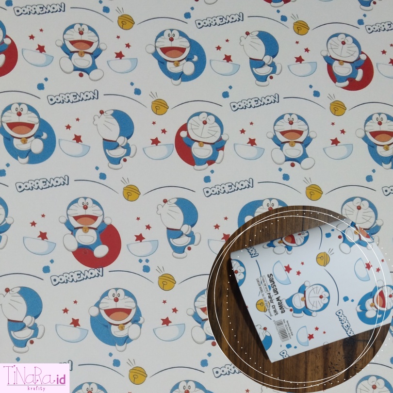 

Kertas Kado Sansan Wawa Motif Kids Doraemon Putih / Bungkus / Kado / Sansan Wawa