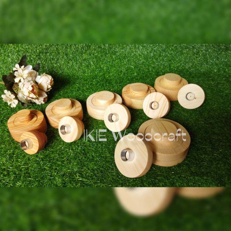 IKIE Cetakan Donat Set Kayu