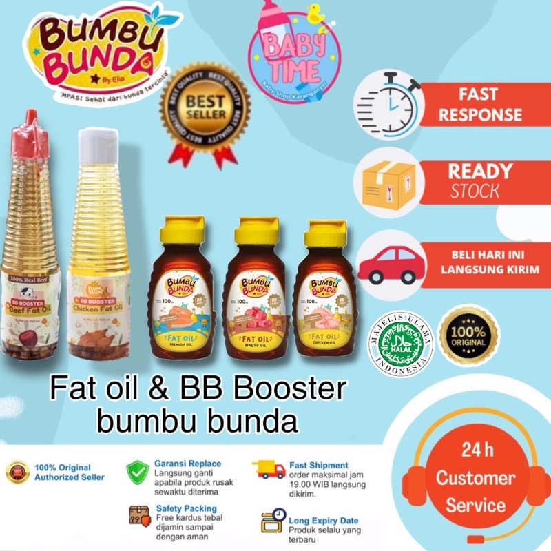 Bumbu Bunda &amp; Plump Blum By Elia Fat Oil &amp; BB Booster Penambah Berat Badan Pendamping MPASI