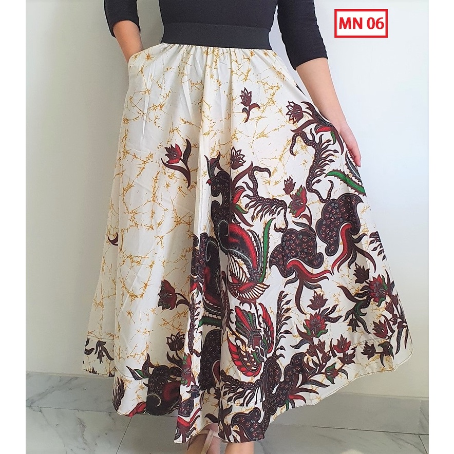 Rok Klok Batik Wanita Abila Rok Batik Klok Payung Panjang Lebar Adem