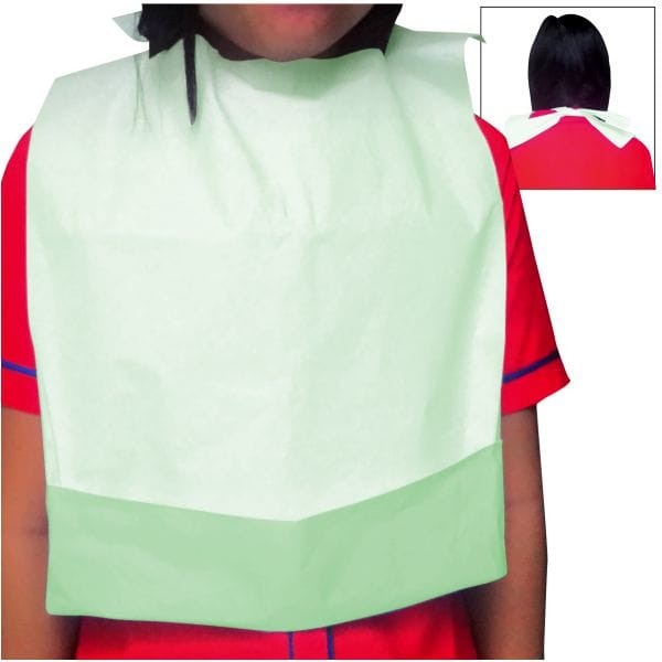 Dental Bib+Kantong Green OneMed pak isi 100lbr BN