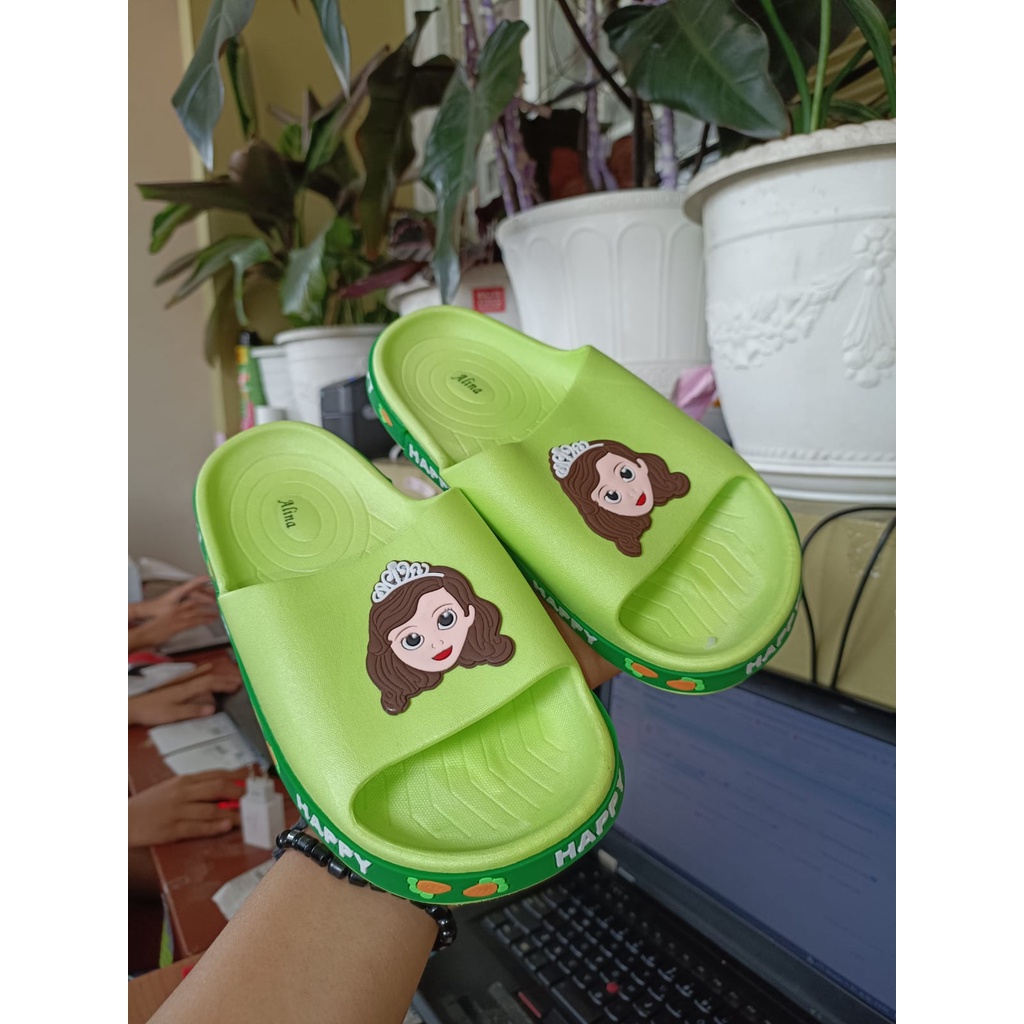 SANDAL SELOP ANAK PEREMPUAN IMPORT MOTIF KARTUN LUCU 2222-1/ 2208-A3/ (24-35) SANDAL ANAK TERMURAH