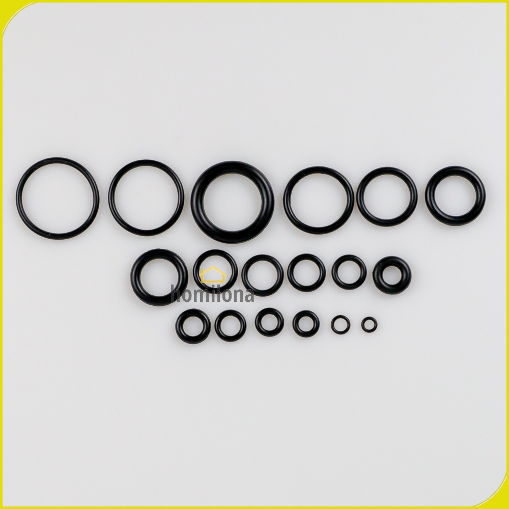 Taffware Karet Rubber O Ring Seal Tightening 225 PCS E436 Black