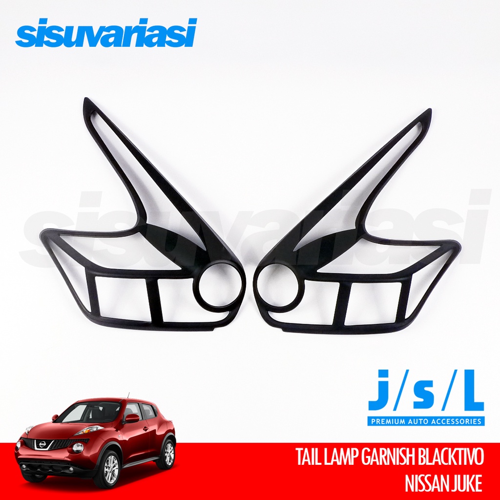 Aksesoris Nissan Juke JSL Cover Stopamp Lampu Belakang Hitam Blacktivo