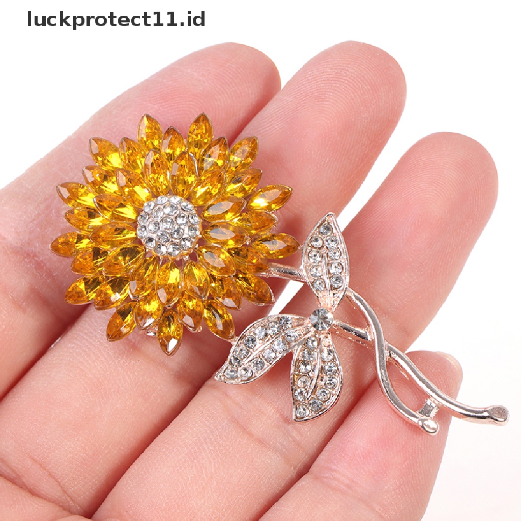 /Fashion Hot// Fashion// 1PC Bunga Matahari Bros Wanita Pria Bunga Pernikahan Kantor Brooch Pin Hadiah.