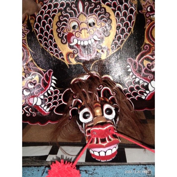 barongan kedirian uk.17 kayu waru jamang talang