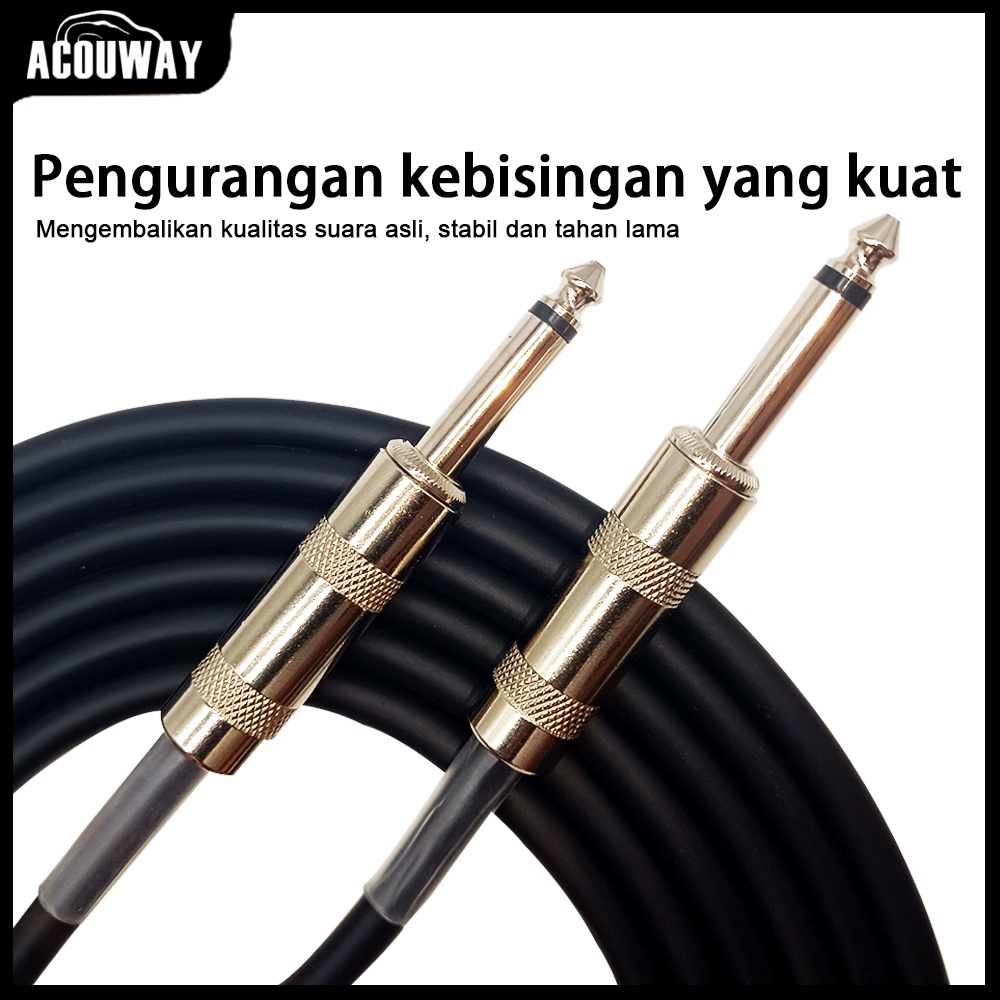 Kabel Jack Acouway 3 Meter 6 Meter Vintage Tegangan Listrik Gitar Kable Bass Gitar Cable KPengurangan Kebisinganotak Listrik Kabel Audio Kabe