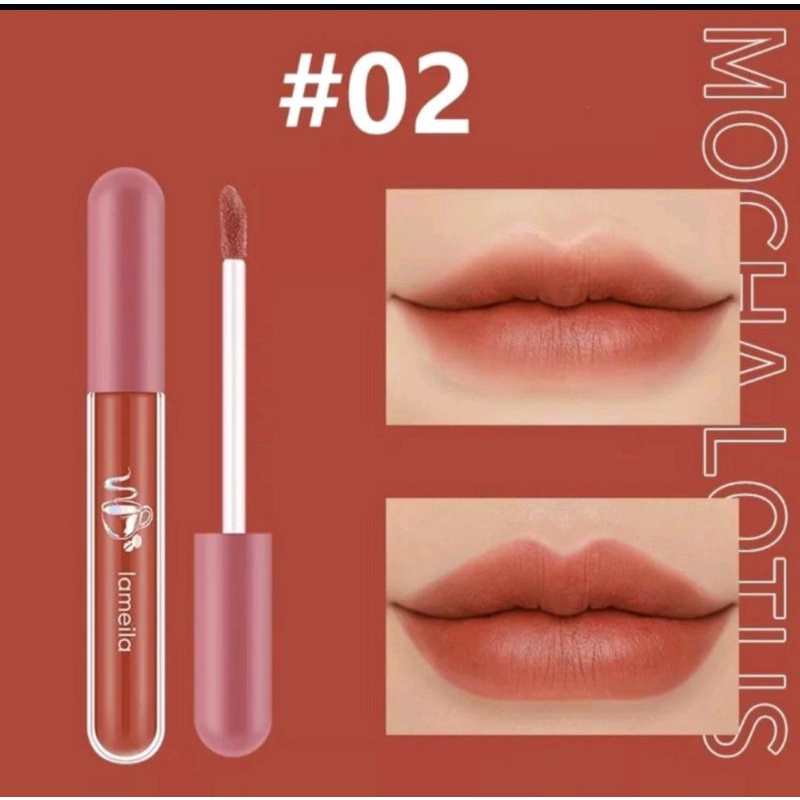 LAMEILA 1041 lipstick cair waterproof velvet lip glaze berkualitas