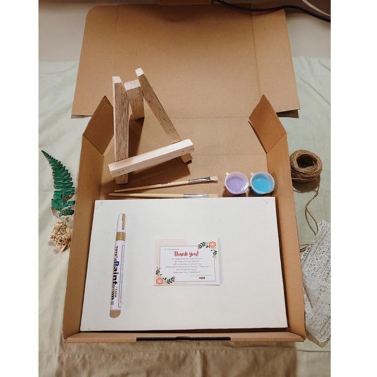 

➤Produk Keren [TERMASUK EASEL] DIY Handprint Painting Kit by Sweetie Seasons | Canvas Lukis Set | Easel Lukisan 40
