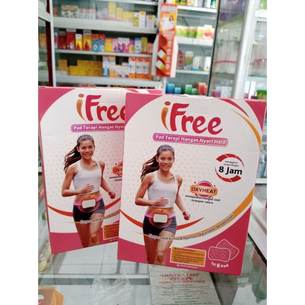 IFREE PAD TERAPI NYERI HAID @1 SACHET l 1 BOX ISI 6 SACHET