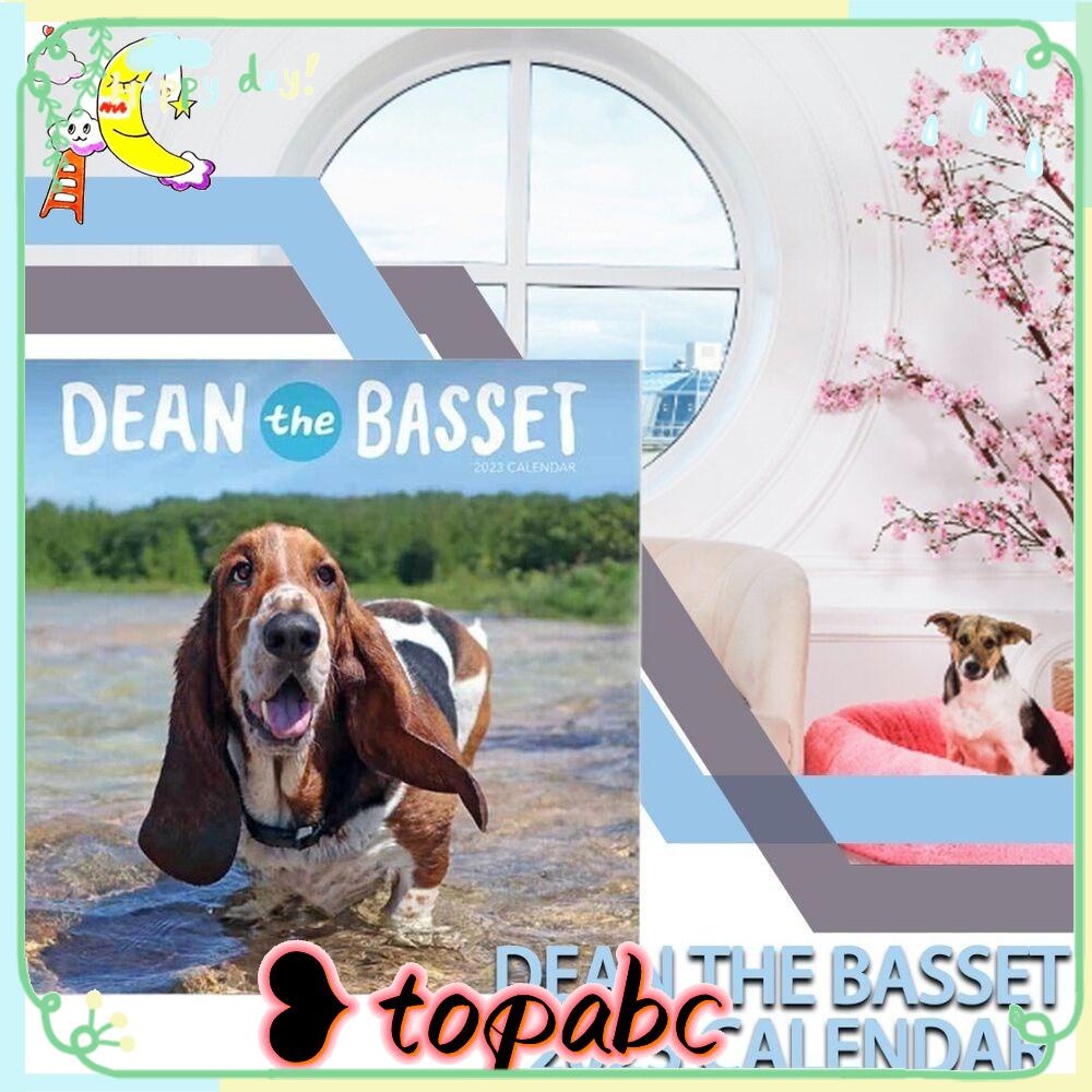 Top Dean The Basset Creatives Adorable Pet Dog Time Planning Kalender Rumah Kantor