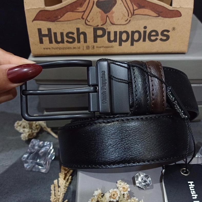 Promo  [BISA COD] Sabuk Belt Cowok Ikat Pinggang Hush Puppies Original 1000% Ada BOX TERLARIS TERPER