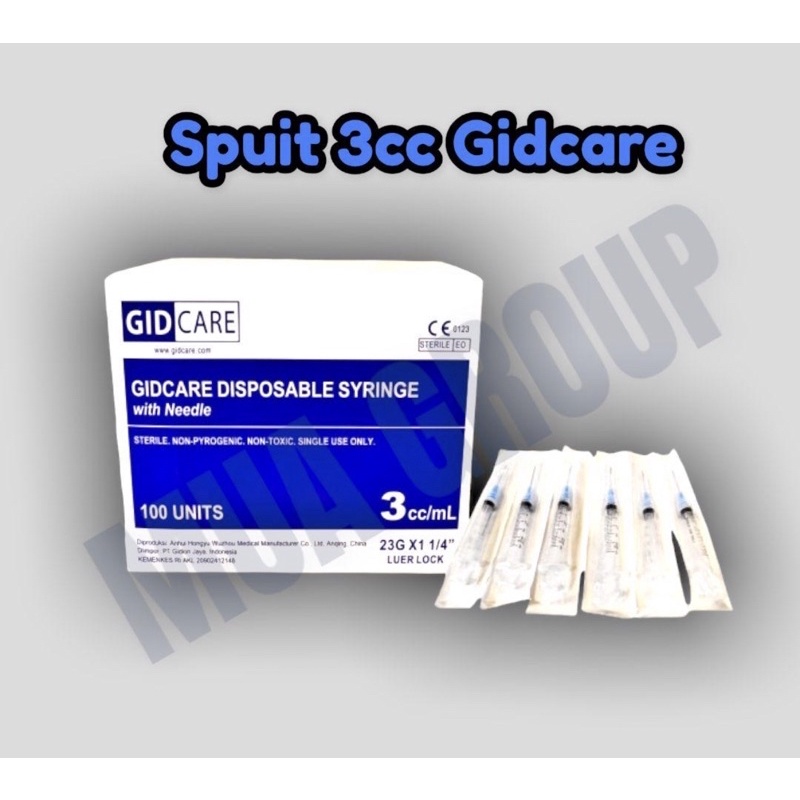 Spuit 3cc Gidcare / 3 ml 3 cc Gid Care