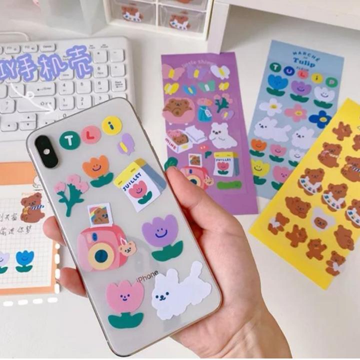 

い Bear’s Jelly Drops - stiker dekorasi planner scrapbook - sticker korea lucu kreatif [thehanscorner] ↼