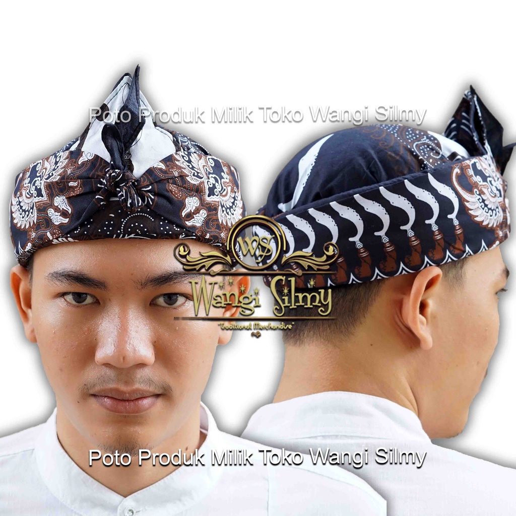 Iket sunda makuta wangsa atas full tutup, iket premium blangkon sunda