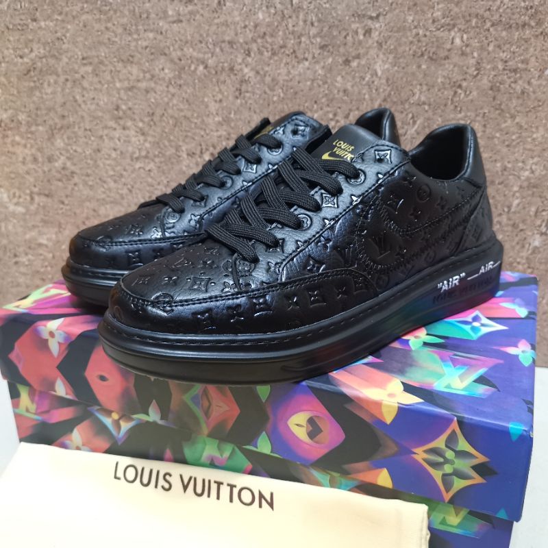 lv shoes men run away sepatu pria branded mirror p1shoes hitam kets cowok