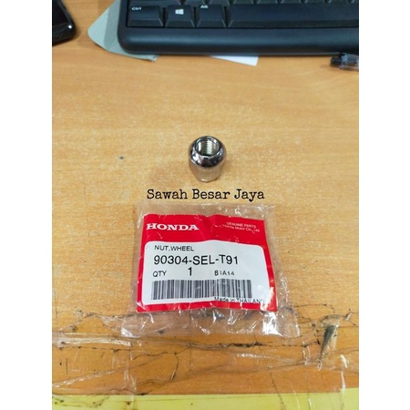 Baru Nut Wheel atau Mur Roda Velg Honda City Jazz IDSI VTEC 2003 2004 2005 2006 2007 Original Diskon