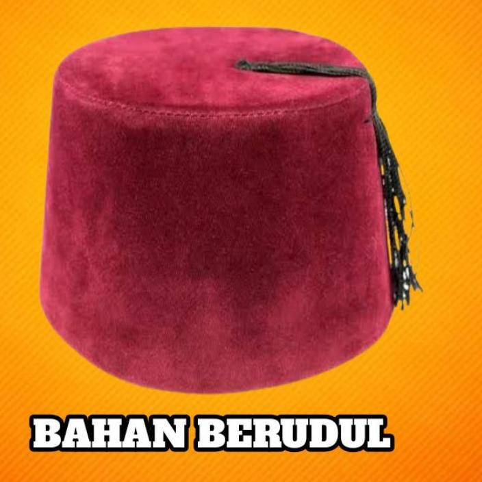 Baru Peci Songkok Kopiah Sultan Ottoman Turki Fes Tarbus Rambut Fez Turkey Sufi Merah Abdul Hamid